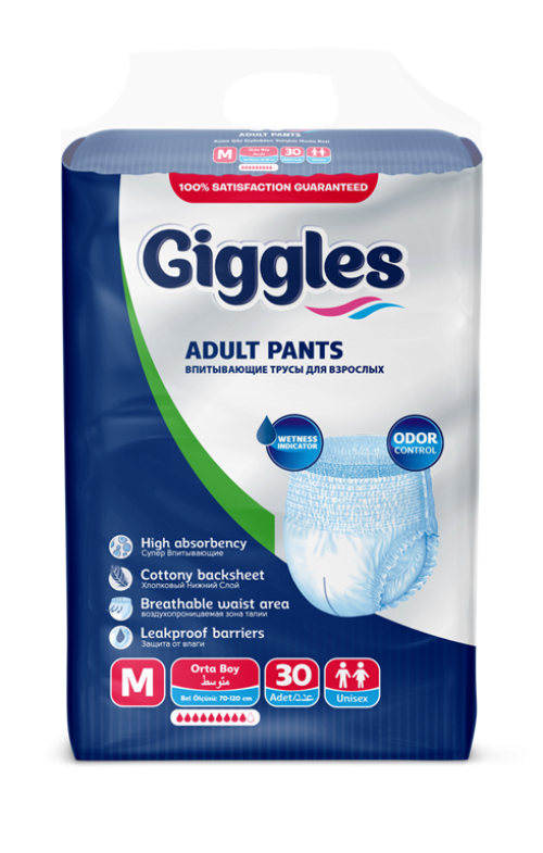 Giggles Emici Külot 70-110 cm Orta Boy 30 Adet