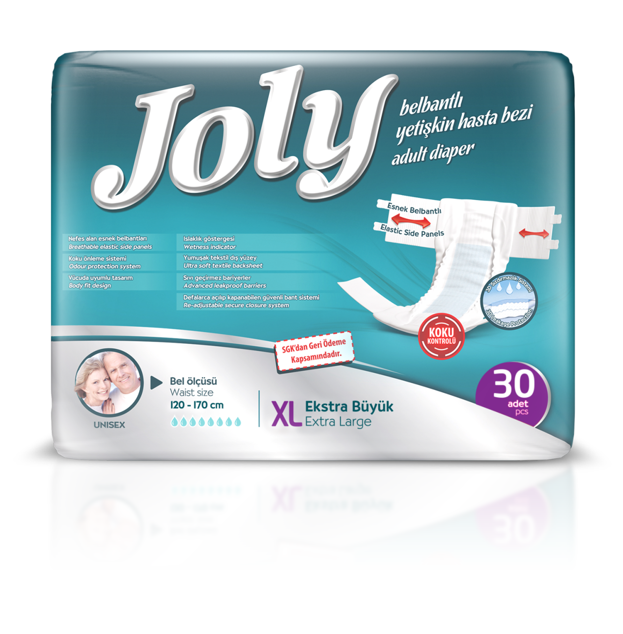 Joly Hasta Bezi Belbantlı XLarge 30 Adet